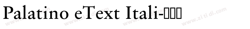 Palatino eText Itali字体转换 Palatino eText Itali字体转换
